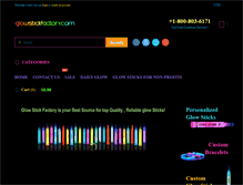 Tablet Screenshot of glowstickfactory.com